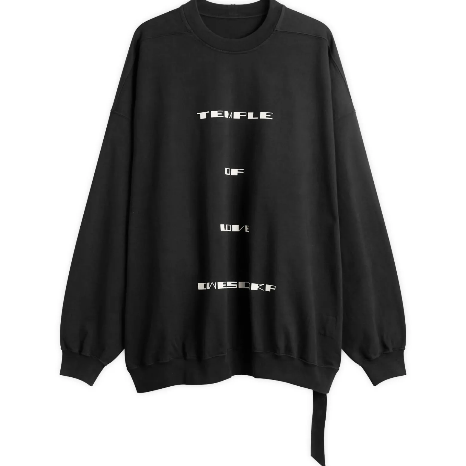 Rick Owens DRKSHDW Temple Of Love Hun Crewneck Sweater