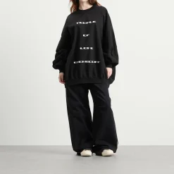 Rick Owens DRKSHDW Temple Of Love Hun Crewneck Sweater