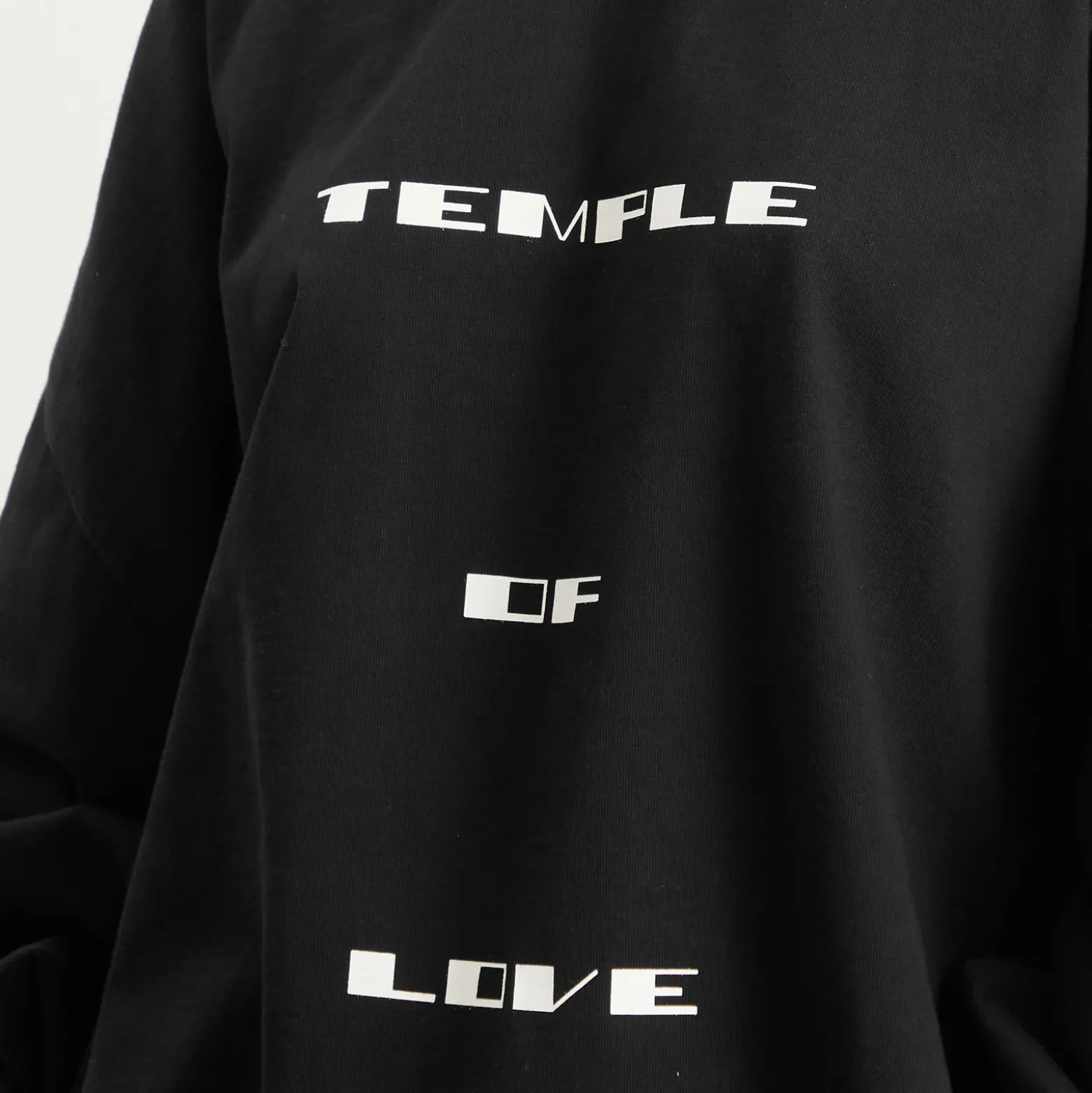 Rick Owens DRKSHDW Temple Of Love Hun Crewneck Sweater