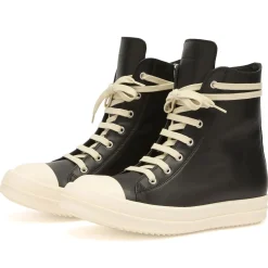 Rick Owens High Top Lace Up Sneakers