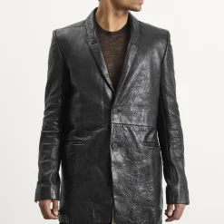 Rick Owens Leather Blazer