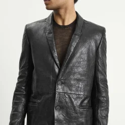 Rick Owens Leather Blazer