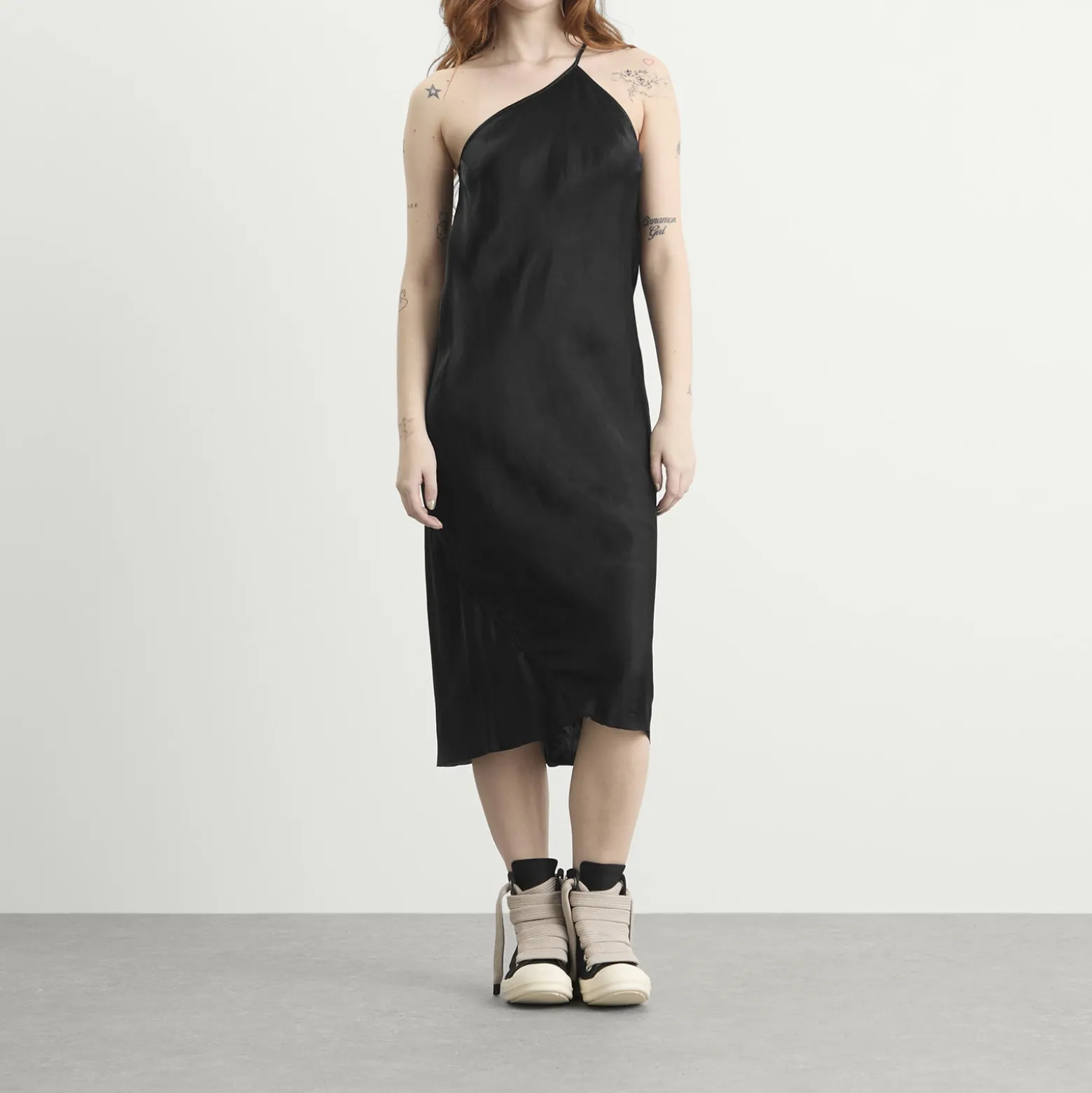 Rick Owens One Shoulder Slip Dress