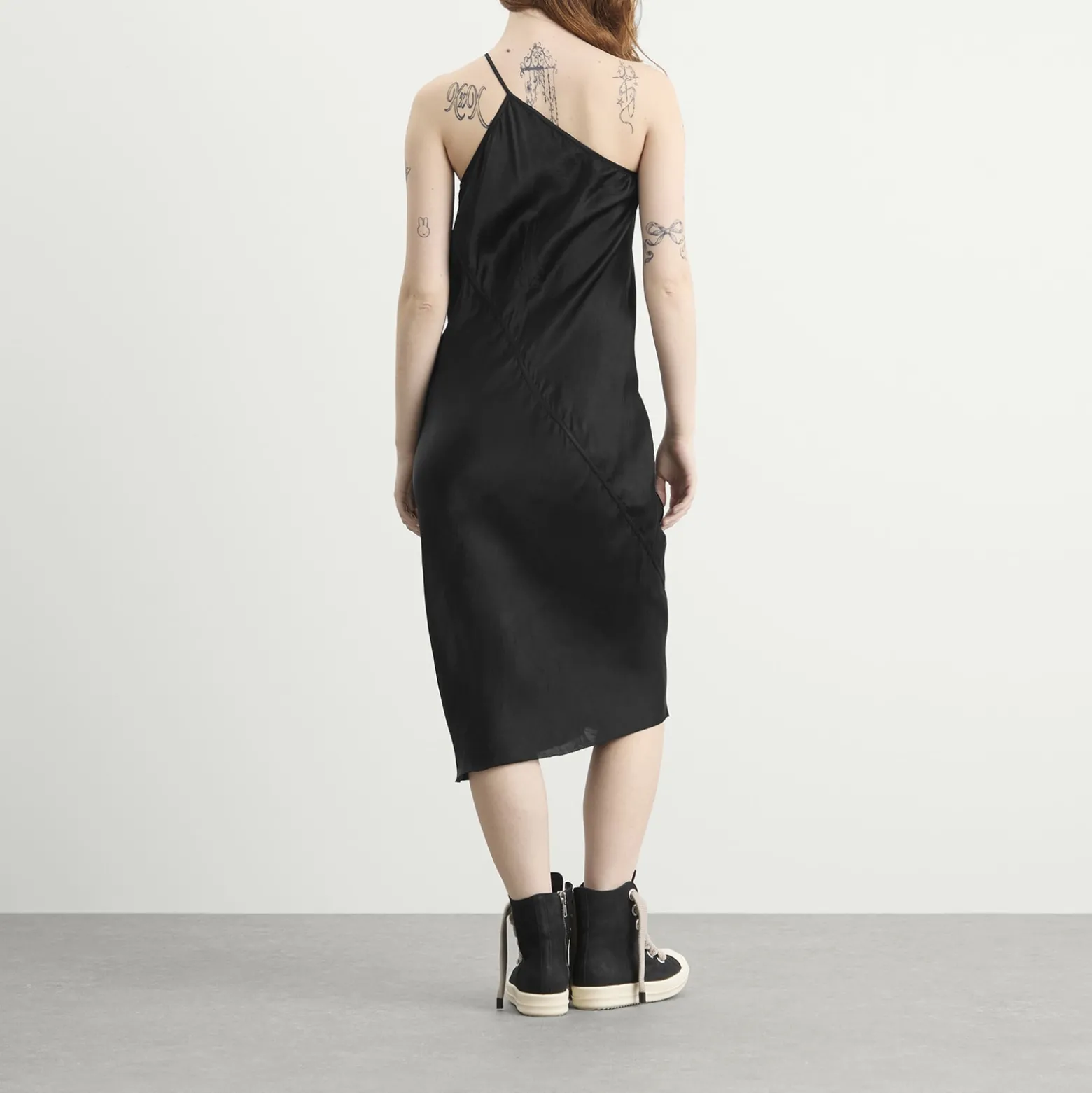Rick Owens One Shoulder Slip Dress