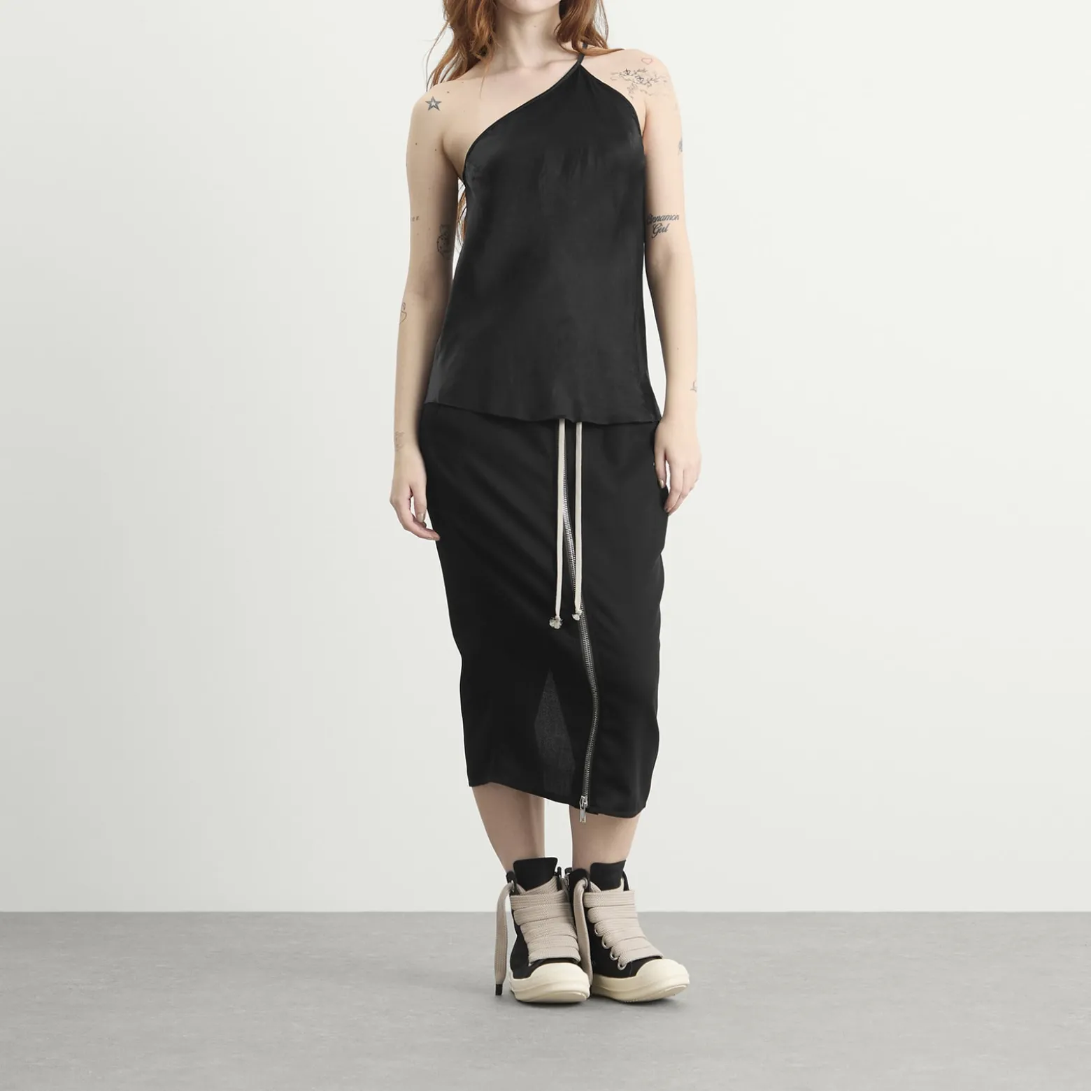 Rick Owens One Shoulder Slip Top