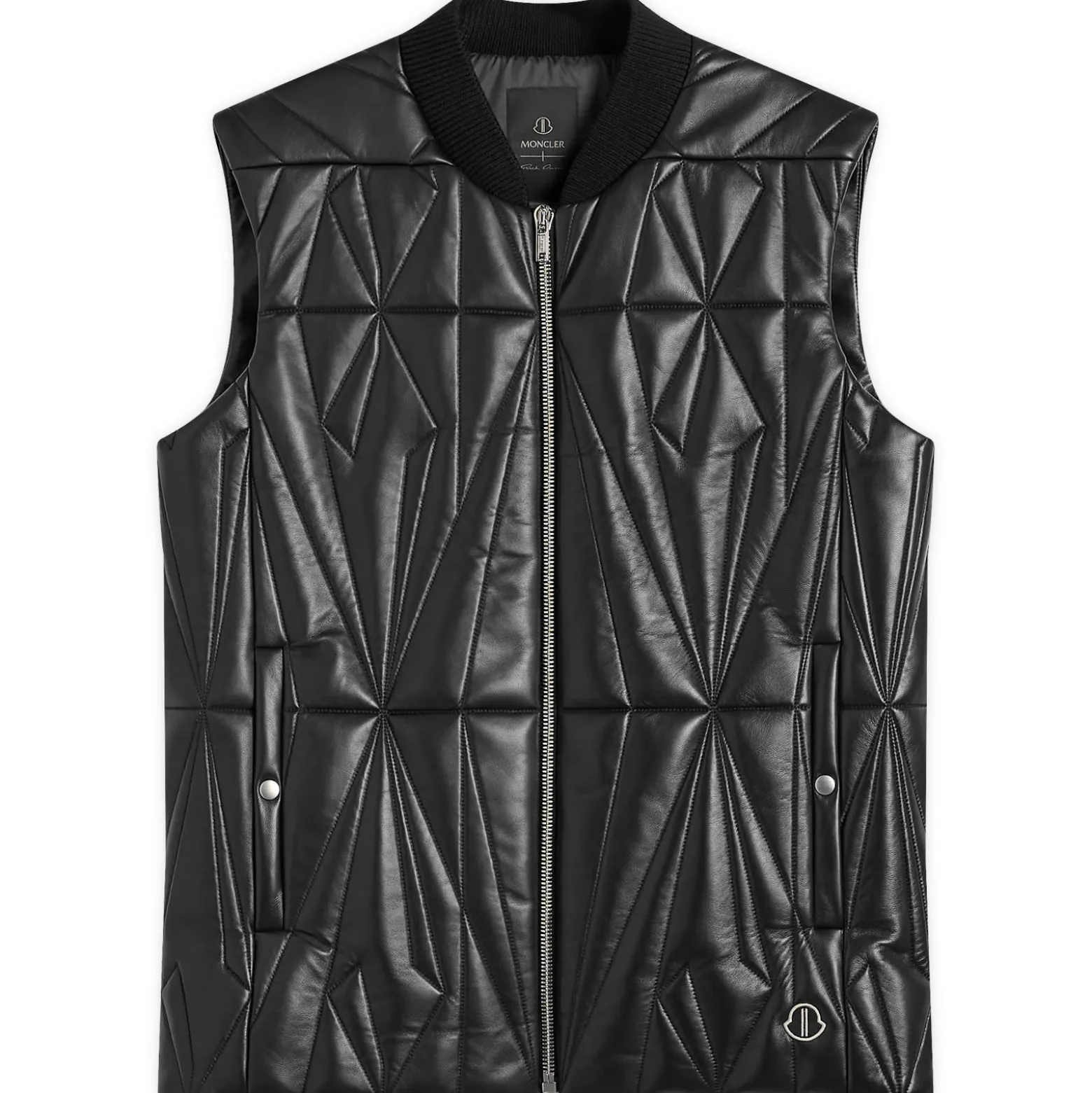 Rick Owens x Moncler Geocamo Flight Leather Vest