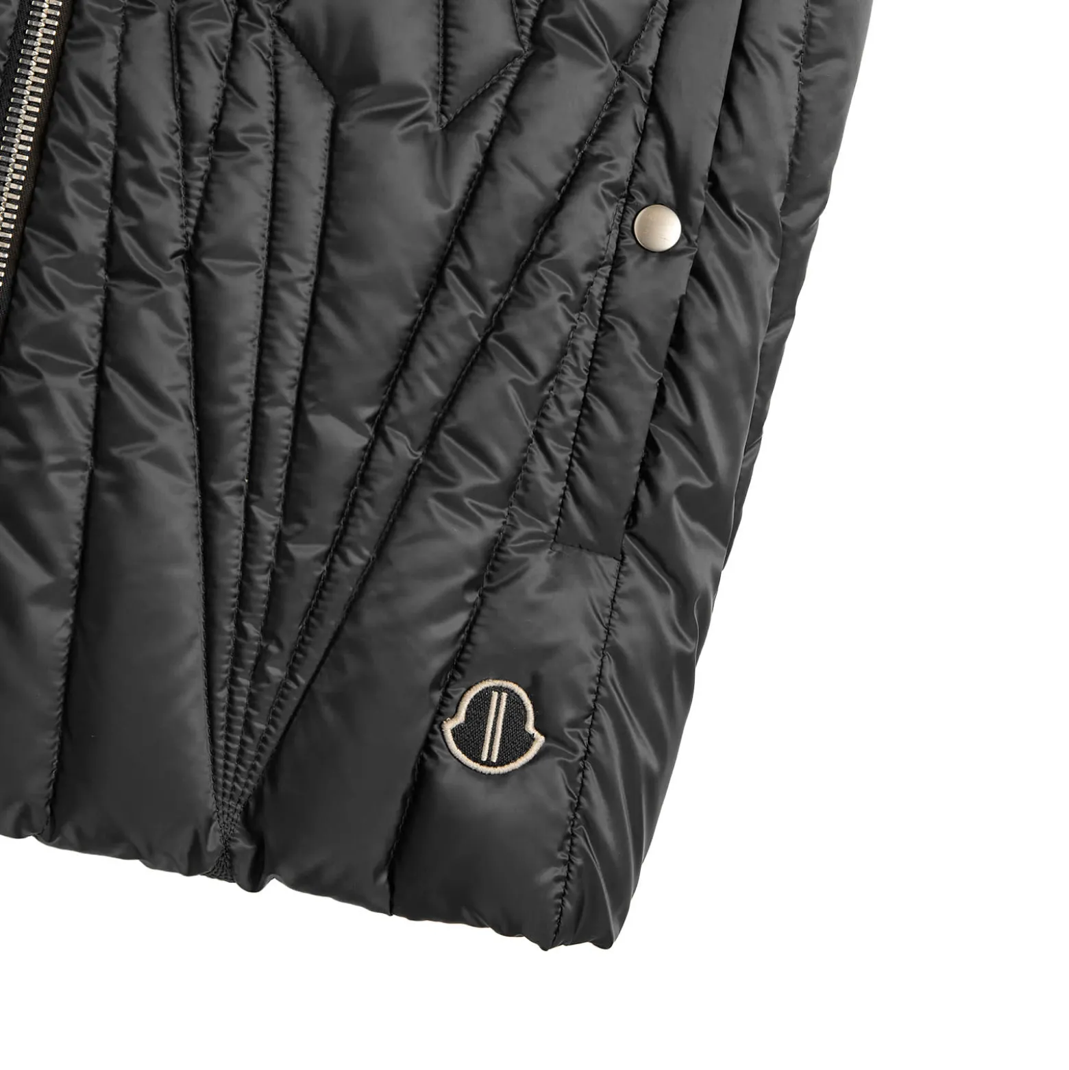 Rick Owens x Moncler Geocamo Flight Ziplock Hooded Vest