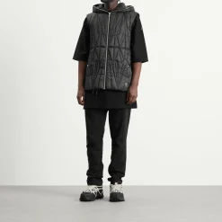 Rick Owens x Moncler Geocamo Flight Ziplock Hooded Vest