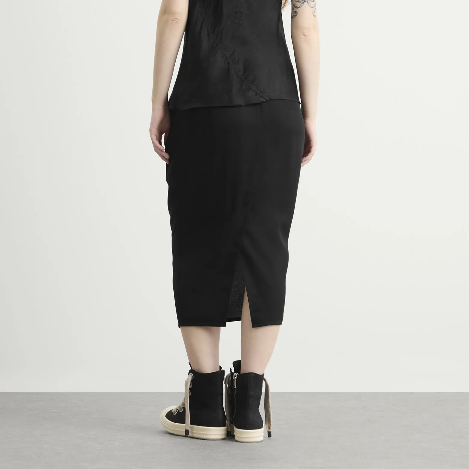 Rick Owens Zipped Short Pillar Skirt