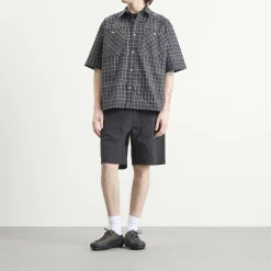 ROA Aair Floweave Printed Check Short Sleeve Shirt