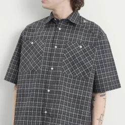 ROA Aair Floweave Printed Check Short Sleeve Shirt