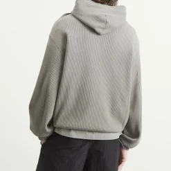 ROA Bee Sun Faded Organic Waffle Zip Up Hoodie