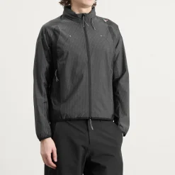 ROA Numb Pinstriped Hooded Wind Jacket