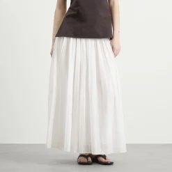 Rohe Pleated cotton muslin skirt