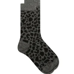 RoToTo Leopard Pattern Merino Sock