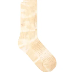 RoToTo Tie Dye Ribbed Crew Sock