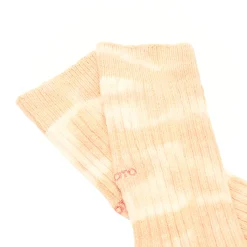 RoToTo Tie Dye Ribbed Crew Sock