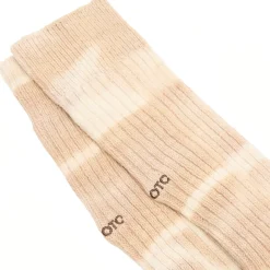 RoToTo Tie Dye Ribbed Crew Sock