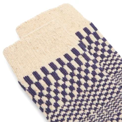 RoToTo Warped Checker Crew Sock