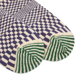 RoToTo Warped Checker Crew Sock