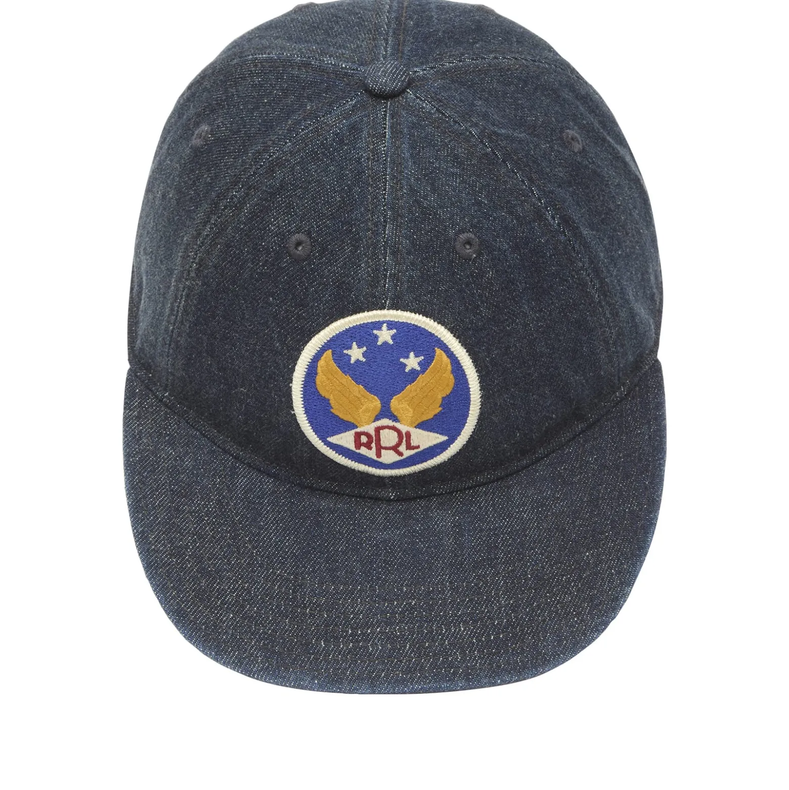 RRL Winged Logo Denim Ball Cap