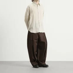 Sage Nation Box Pleat Trouser