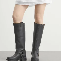 Samsøe Samsøe Sabrenta Knee High Buckled Boots