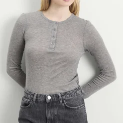 Samsøe Samsøe Sadodo Long Sleeve Henley Top