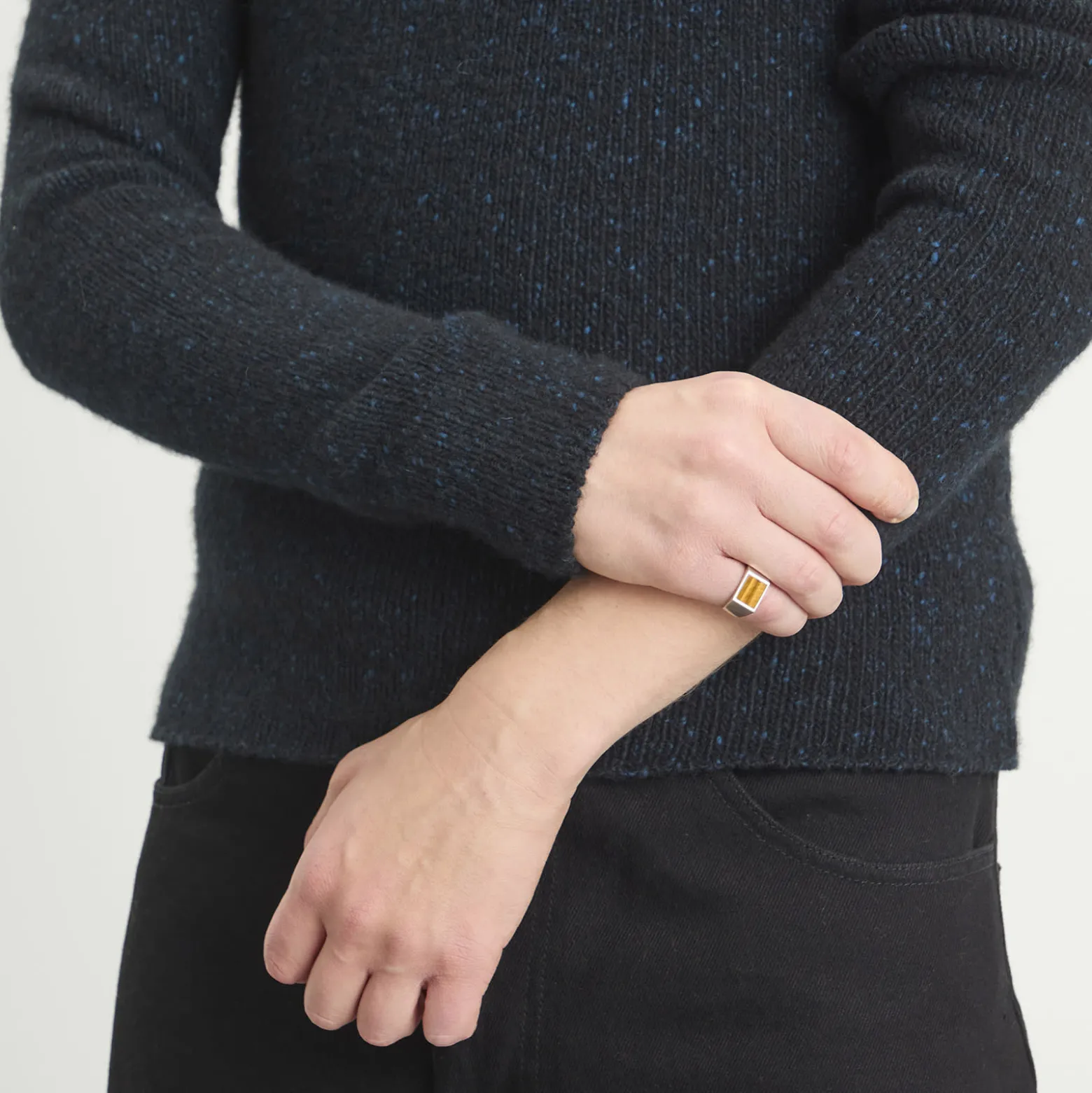 Serge DeNimes Silver Dusk Ring