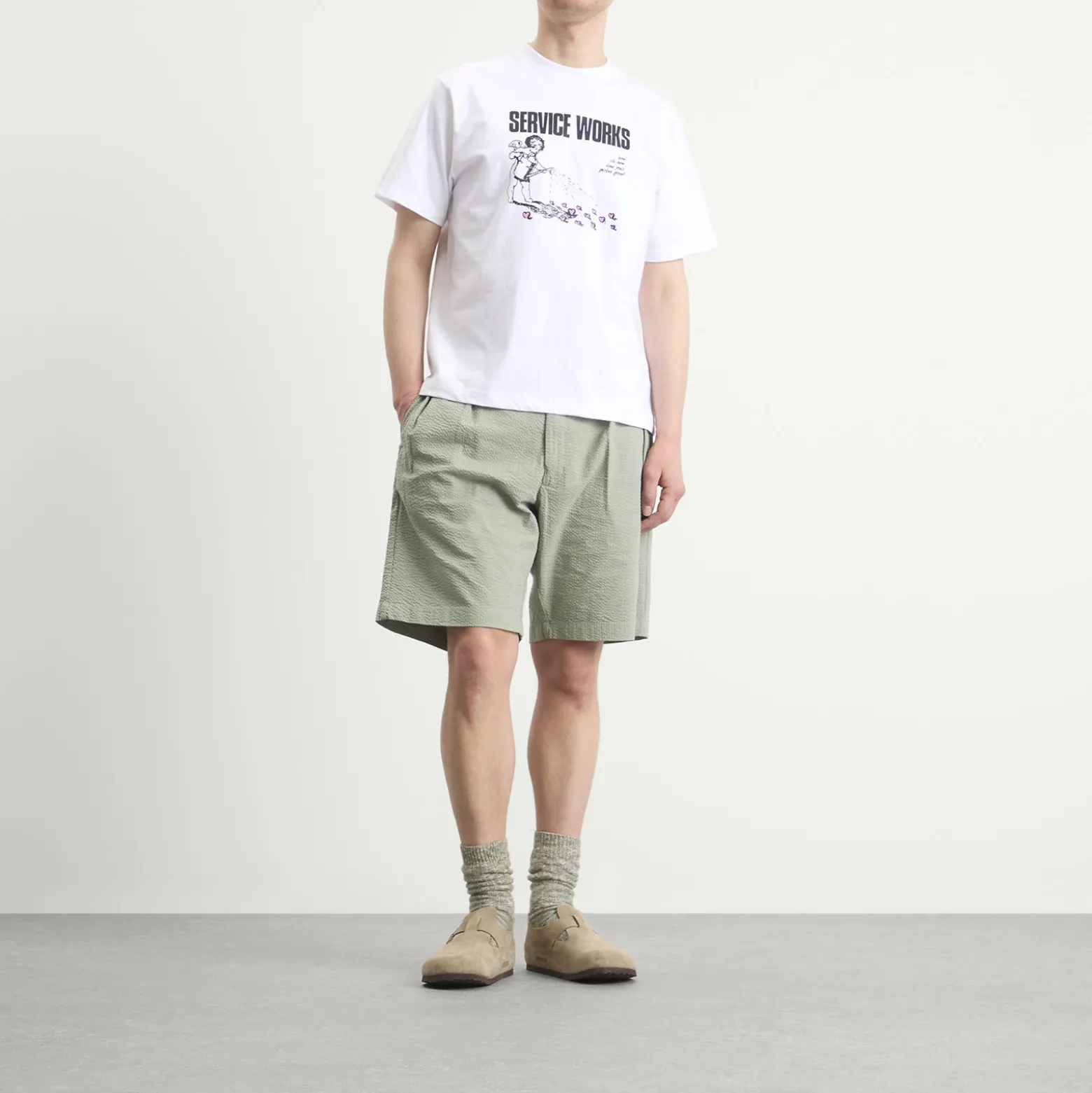 Service Works Seersucker Part Timer Shorts