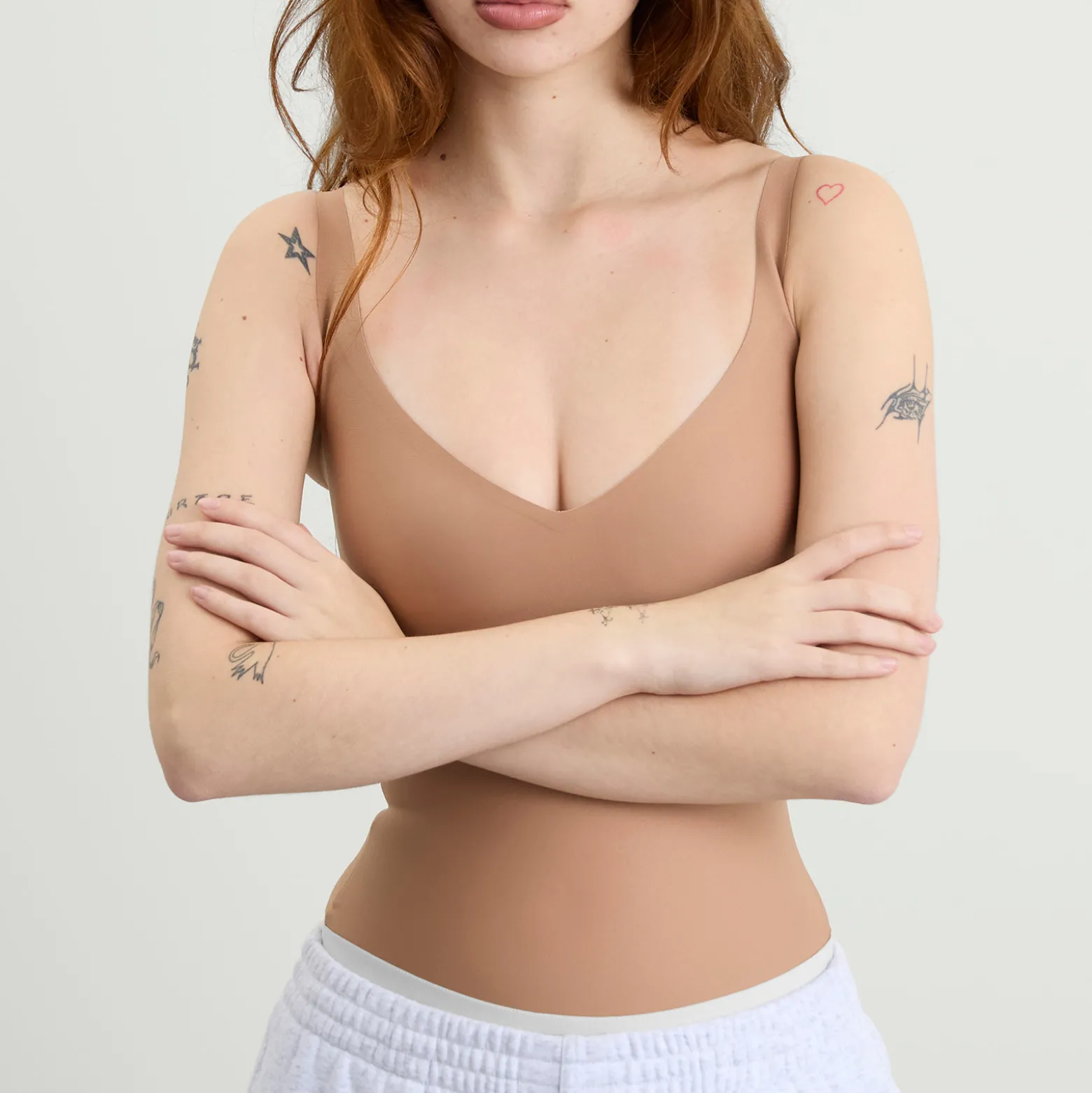 Skims Body Core Sculpt Plunge Thong Bodysuit
