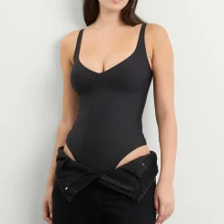 SKIMS Body Unlined Plunge Thong Bodysuit