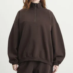 SKIMS Boyfriend Fleece Slouchy Turtleneck Pullover
