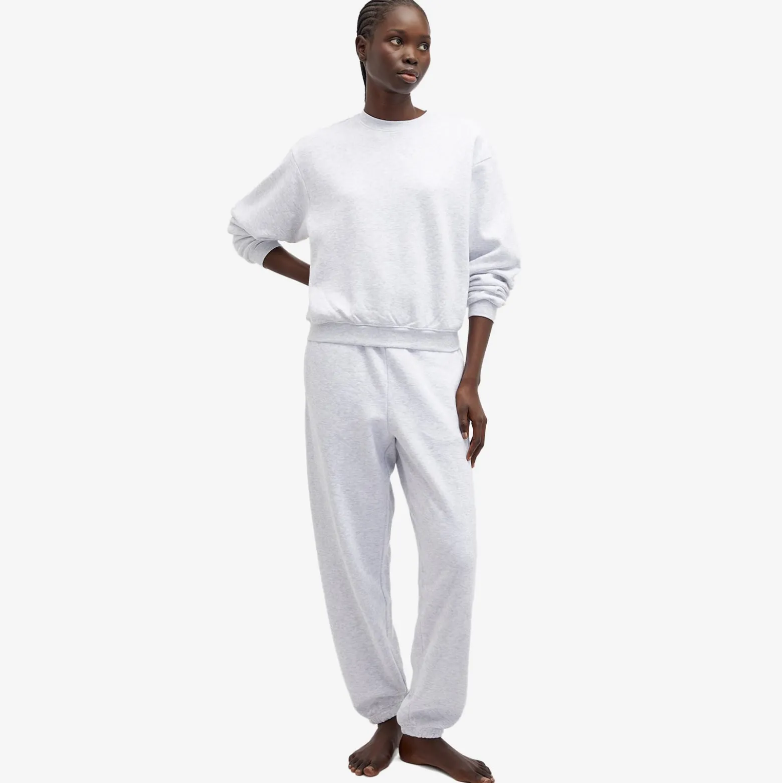 SKIMS Cotton Fleece Classic Crew Sweat