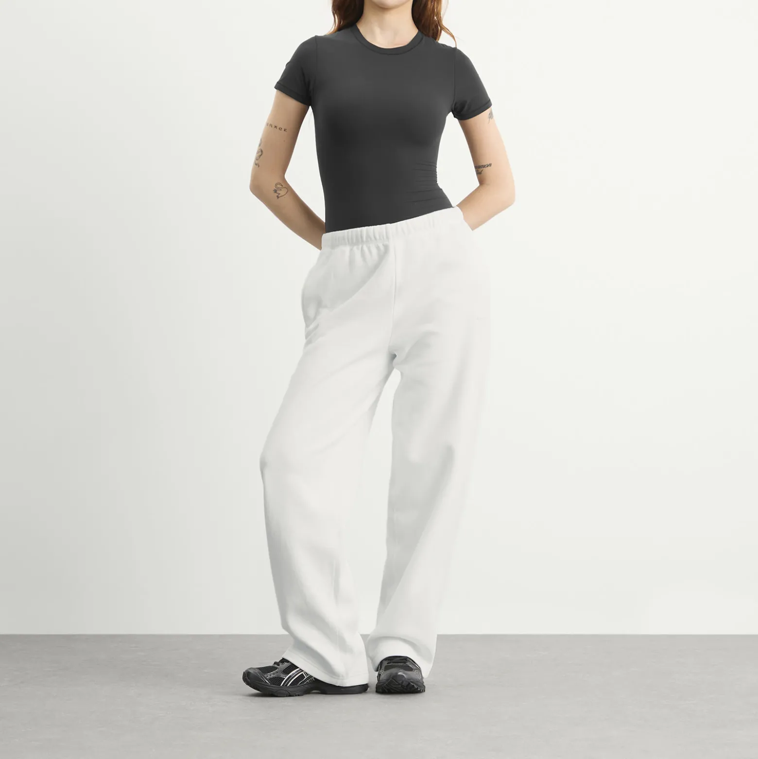 SKIMS Cotton Fleece Classic Straight Leg Pants