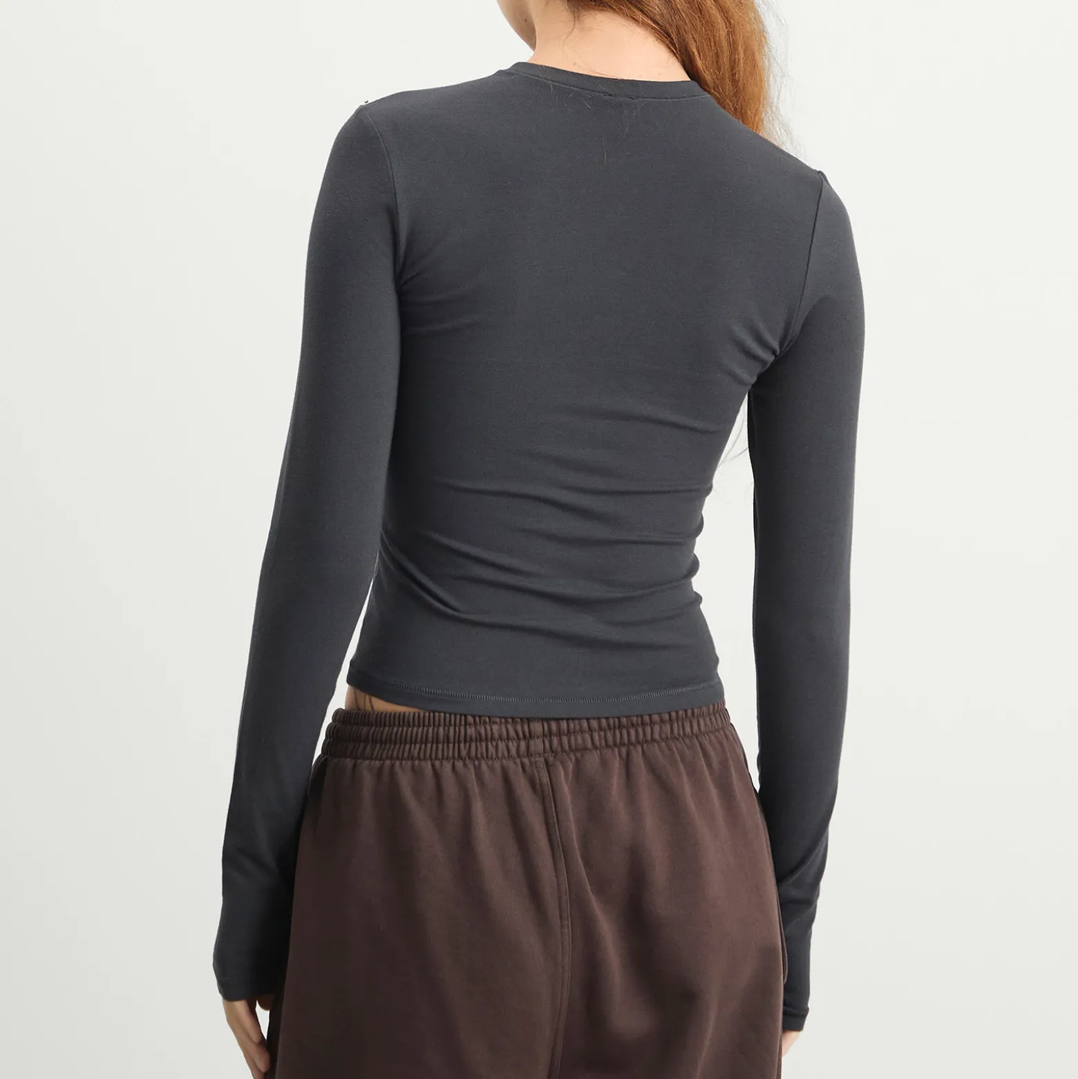 SKIMS Cotton Jersey Long Sleeve T-Shirt