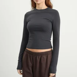 SKIMS Cotton Jersey Long Sleeve T-Shirt