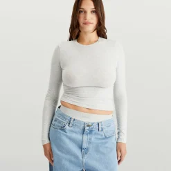 SKIMS Cotton Jersey Long Sleeve T-Shirt
