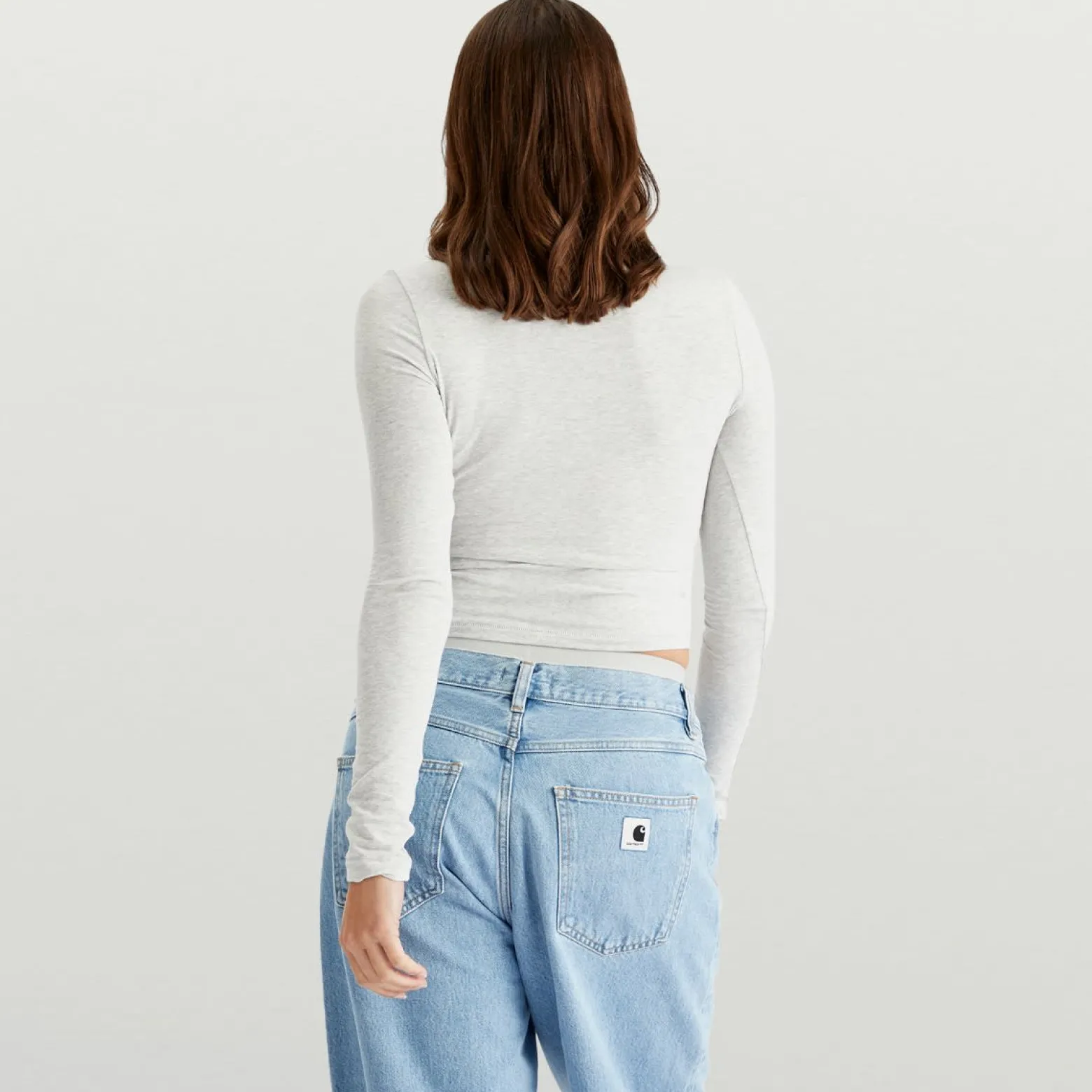 SKIMS Cotton Jersey Long Sleeve T-Shirt