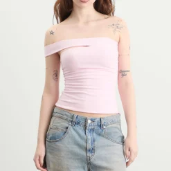 SKIMS Cotton Jersey One Shoulder Top