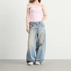 SKIMS Cotton Jersey One Shoulder Top