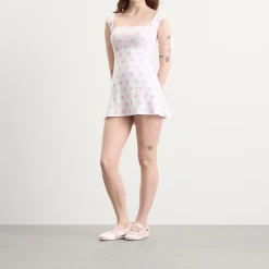 SKIMS Pointelle Cap Sleeve Mini Dress