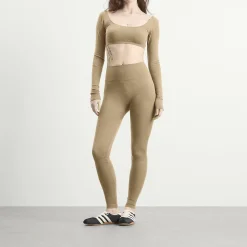 SKIMS Seamless Sheer Wool Long Sleeve Crop Top