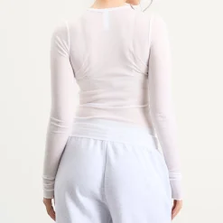 SKIMS Sheer Cotton Long Sleeve Tee