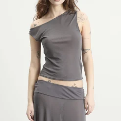 St. Agni Fine Jersey Asymm Top