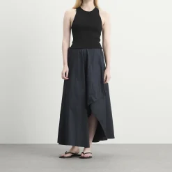 ST. Agni Knit Bodice Asymm Dress