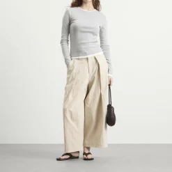 St. Agni Organic Cotton Layered Long Sleeve Top