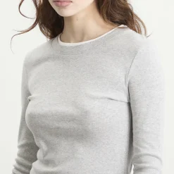 St. Agni Organic Cotton Layered Long Sleeve Top