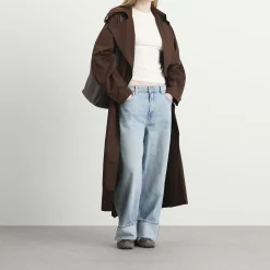 ST. Agni Paper Taffeta Relaxed Trench