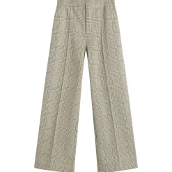 STEL Check Straight Leg Trousers